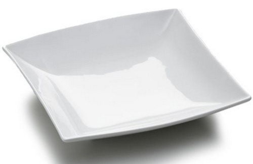 Diep bord - Avantgarde - Vierkant curve 22,5x22,5cm (Krat 10 stuks)